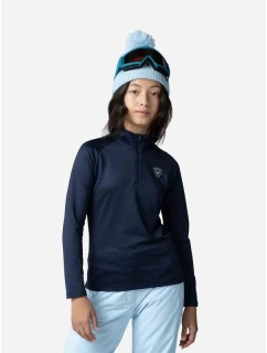 Mikina ROSSIGNOL Girl 1/2 Zip Warm Stretch navy blue