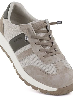 Pánské béžové kožené sportovní polobotky model 22060603 - Big Star