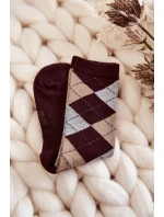 vysoké kostkované ponožky vícebarevné model 21604824 - Just Play