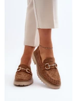 Dámské lodičky s výšivkou Camel model 21649856 - Boto
