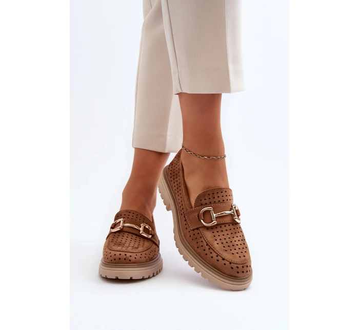 Dámské lodičky s výšivkou Camel model 21649856 - Boto