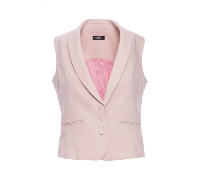 M859 Džínová vesta - béžová