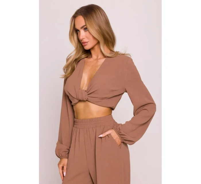 Krátký top s vázáním model 21136149 - Moe