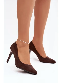 Dámské lodičky Sergio Leone – čokoládové
