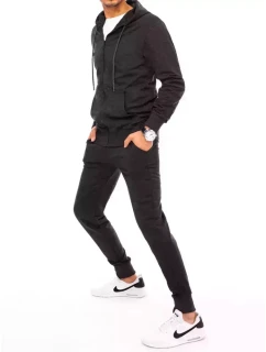 Pánské tmavě šedé tepláky Dstreet AX0536