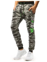 Pánské světle šedé teplákové kalhoty moro model 21964099 - FashionStreet