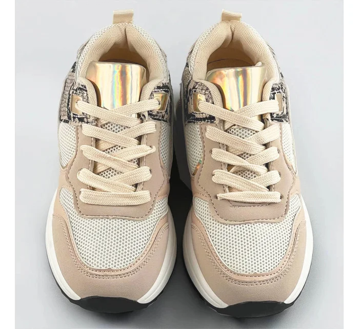 Béžové dámské sportovní boty (6348) Béžové dámské sportovní boty (6348)