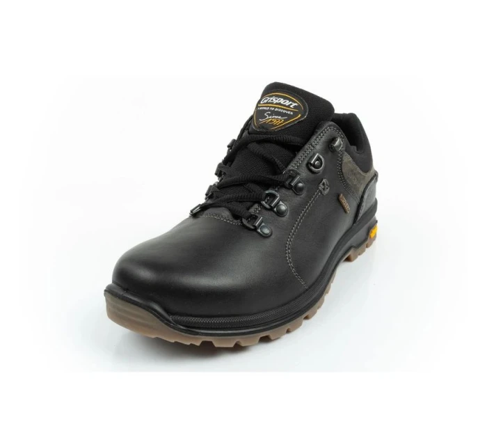 Grisport pánská treková obuv Nero oliato SPO-TEX leather black