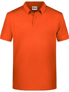 Daiber 8010 Pánské piqué polo z bio bavlny 02.8010 dark orange