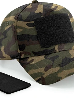 Beechfield B 638 5 panelová čepice s nášivkou 53.0638 jungle camo
