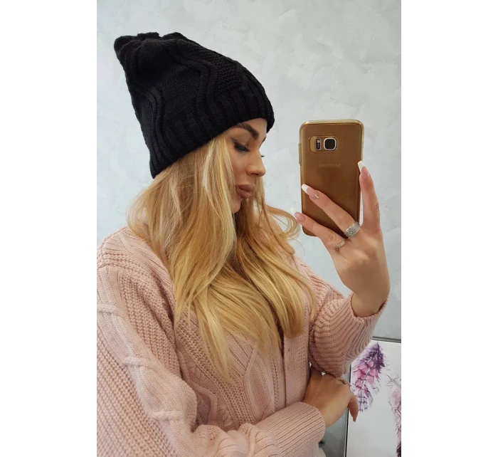 Fleecová čepice Sylwia K244 černá