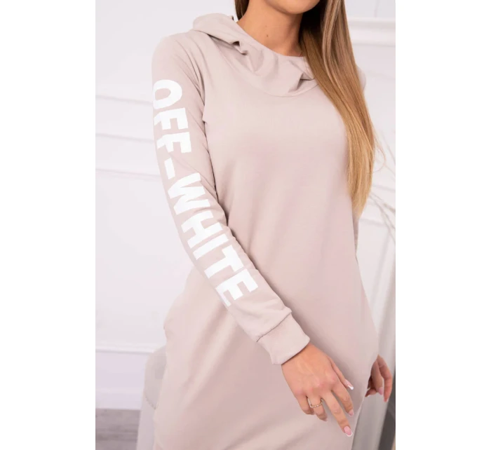Off White béžové šaty