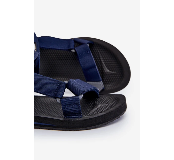 Pánské sandály na suchý zip Big Star model 21609131 Námořnická modrá - Big Star Shoes Pánské sandály na suchý zip Big Star model 21609131 Námořnická modrá - Big Star Shoes