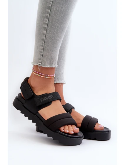 Dámské sandály na platformě Big Star model 21660791 černé - Big Star Shoes Dámské sandály na platformě Big Star model 21660791 černé - Big Star Shoes
