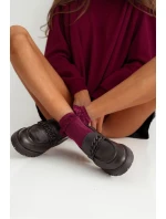 Dámské Bavlněné Ponožky S model 21683156 Bordó - Milena