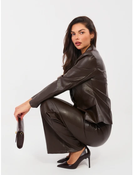 IT kalhoty SP FL10013.87 tmavě hnědé