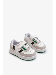Klasické dětské sportovní boty White and Green Marlin