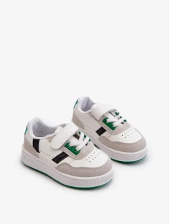 Klasické dětské sportovní boty White and Green Marlin