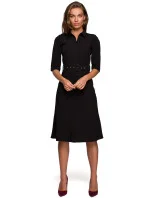 Dámské šaty model 19453710 černé - STYLOVE