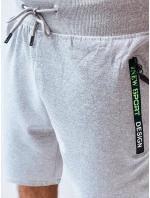 FashionStreet pánské světle šedé teplákové kraťasy SX2228