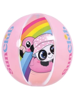PLÁŽOVÝ MÍČ NAFUKOVACÍ PANDA 40CM 53014 RŮŽOVÁ