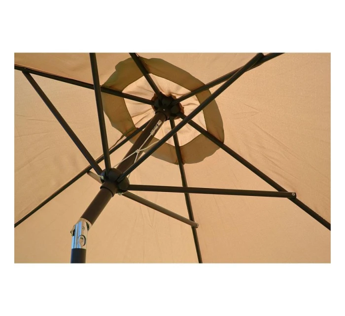 ZAHRADNÍ SLUNEČNÍK 300 CM SKLÁDACÍ BÉŽOVÝ