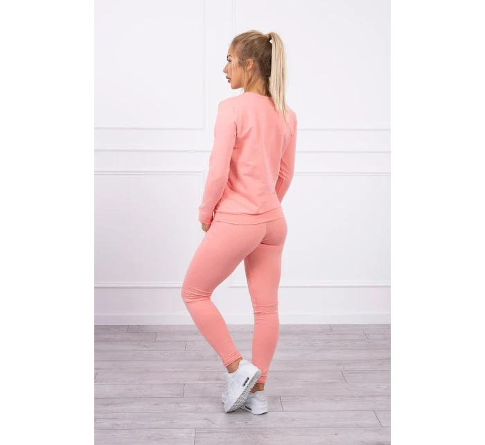 Tepláková souprava v meruňkové barvě