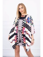 šaty s vázáním v béžové model 18748169 - K-Fashion šaty s vázáním v béžové model 18748169 - K-Fashion