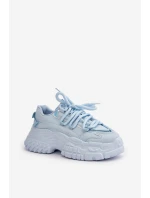 Dámské tenisky na masivní podrážce modré Nevela Dámské tenisky na masivní podrážce modré Nevela