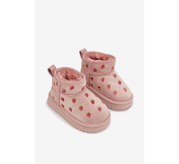 Dětské sněhule s růžové model 21762615 - Boto Dětské sněhule s růžové model 21762615 - Boto