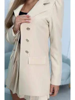 Dámská souprava sako se sukní 24061 Béžová - Kesi Dámská souprava sako se sukní 24061 Béžová - Kesi