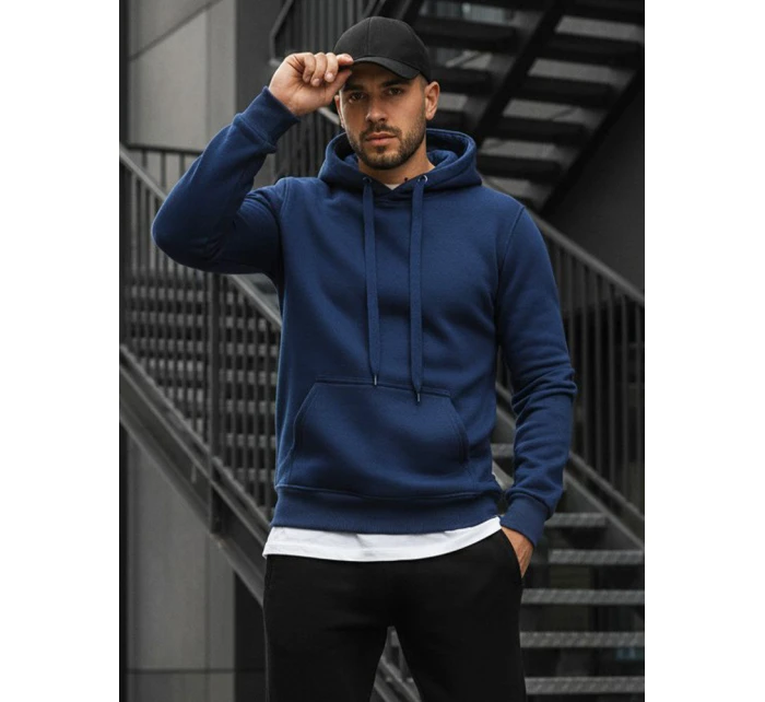 Pánská mikina s kapucí modrá Dstreet model 21962540 - FashionStreet Pánská mikina s kapucí modrá Dstreet model 21962540 - FashionStreet