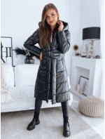 Dámský kabát LINA black FashionStreet TY3109 Dámský kabát LINA black FashionStreet TY3109