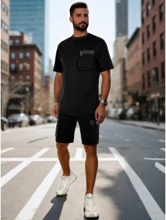 Pánská tepláková souprava černá Dstreet model 21988679 - FashionStreet