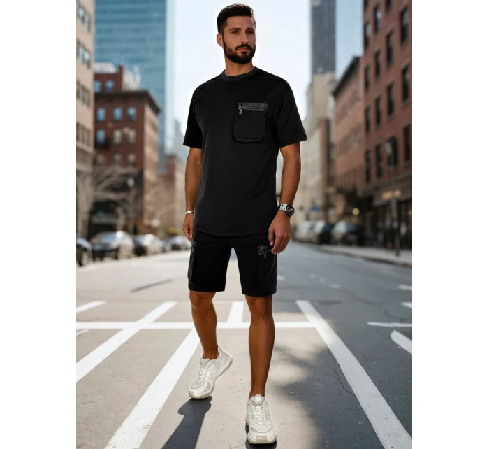 Pánská tepláková souprava černá Dstreet model 21988679 - FashionStreet