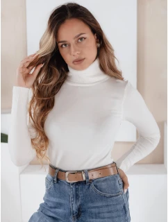 Dámský svetr s rolákem white model 21990942 - Dstreet