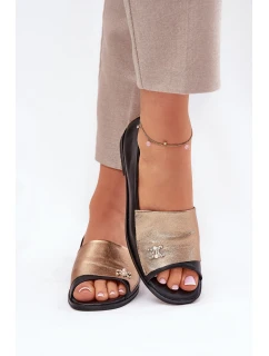 Kožené elegantní baleríny s odhalenými  model 21691229 - Zazoo