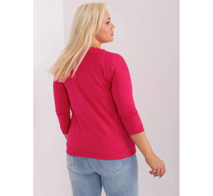 Bluzka RV BZ model 19349276 fuksjowy - FPrice Bluzka RV BZ model 19349276 fuksjowy - FPrice