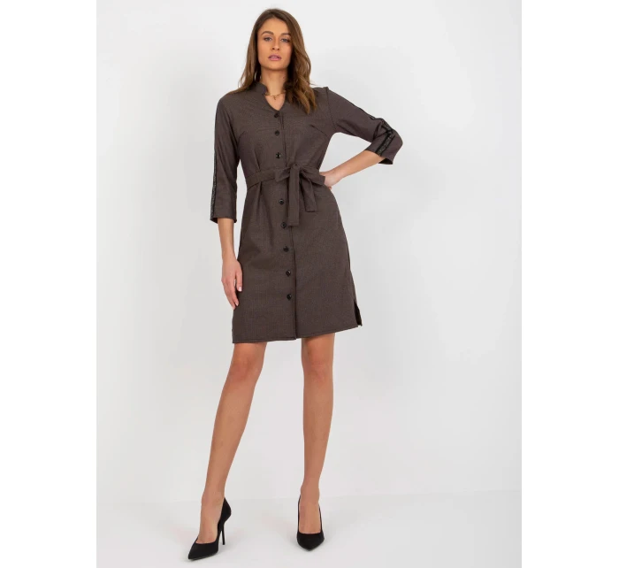 Dámské šaty LK SK 508352 1.38P tmavě šedá - FPrice