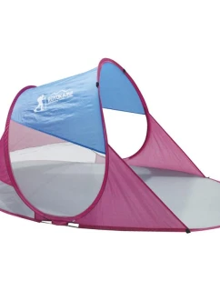 SAMOROZKLÁDACÍ PLÁŽOVÝ STAN MODRÝ - RŮŽOVÝ