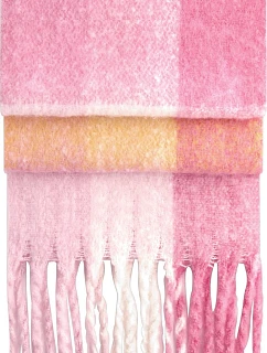Beechfield B 494R Šála "Fluffy Check" 53.494R pink check