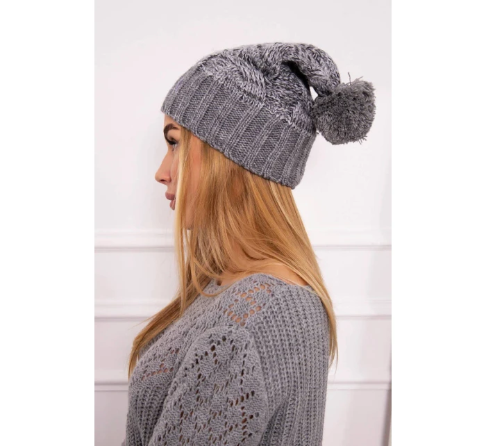 Fleecová čepice Paris K213 světle šedá