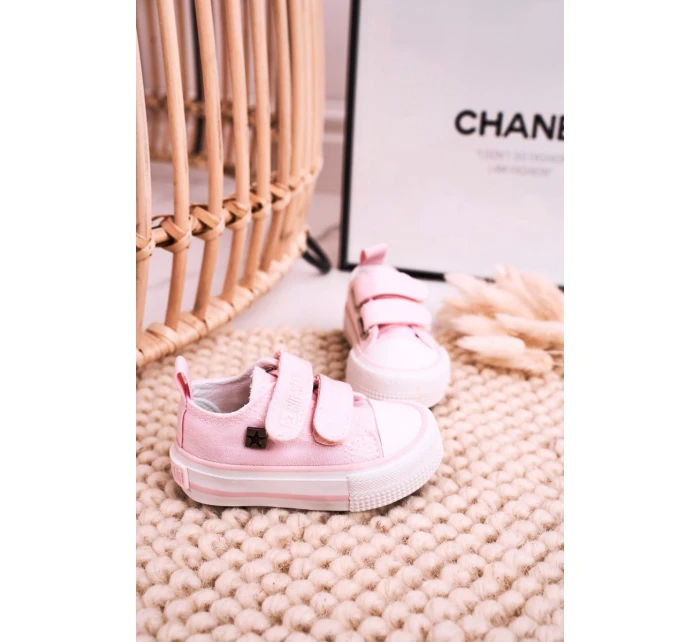 Dětské Tenisky Na Suchý Zip BIG STAR model 21545409 Růžové - Big Star Shoes Dětské Tenisky Na Suchý Zip BIG STAR model 21545409 Růžové - Big Star Shoes