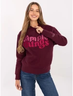 Mikina D10608BC02801A4NO bordó Mikina D10608BC02801A4NO bordó