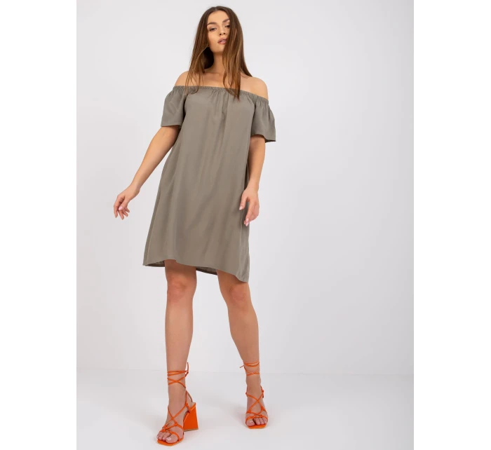 Dámské šaty-D73761M30145G-khaki