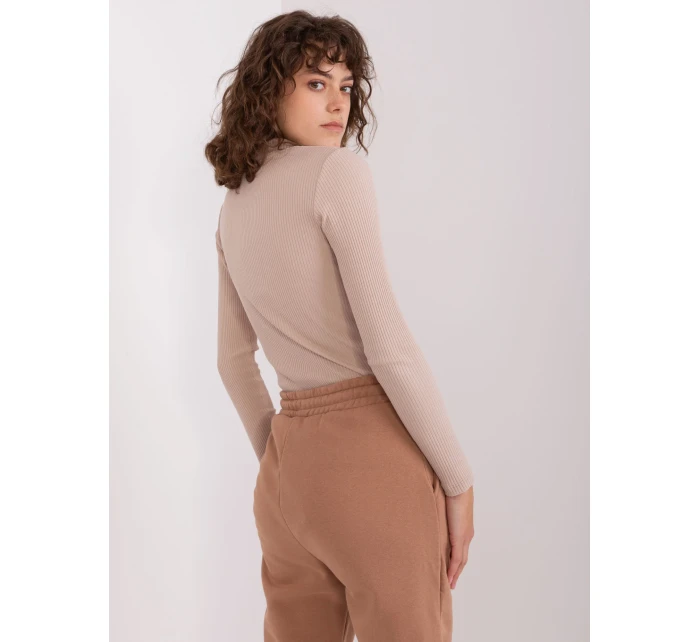 Bluzka RV BZ model 19014738 beżowy - FPrice Bluzka RV BZ model 19014738 beżowy - FPrice