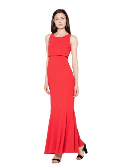 Šaty dlouhé model 18328266 červené - Venaton