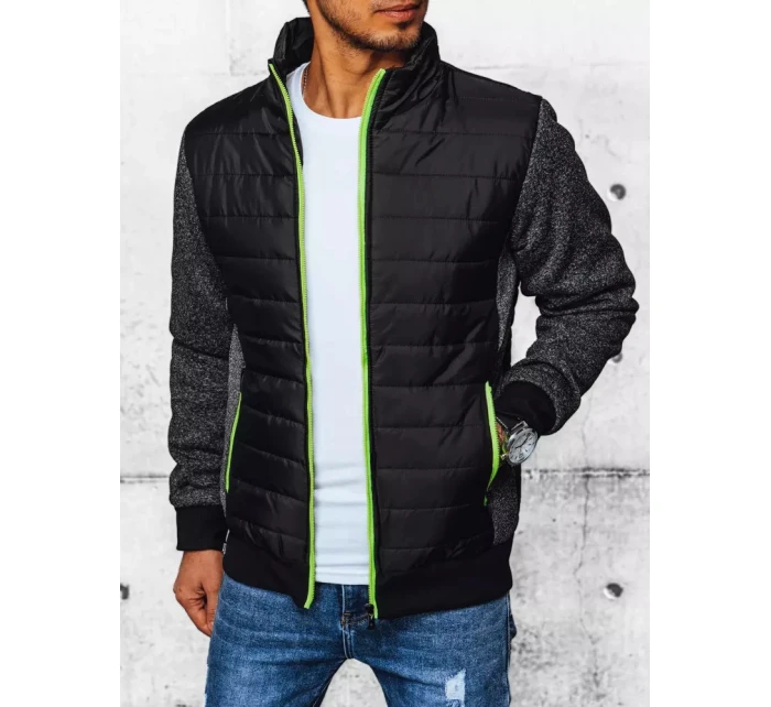 Pánská přechodná prošívaná bunda černá FashionStreet TX4398