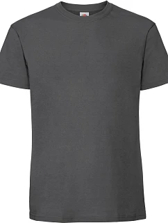 Iconic 195 T Pánské těžké tričko model 22417099 light graphite - Fruit of the Loom