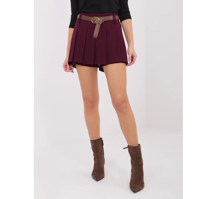 Szorty IT SN model 21782490 bordowy - FPrice Szorty IT SN model 21782490 bordowy - FPrice